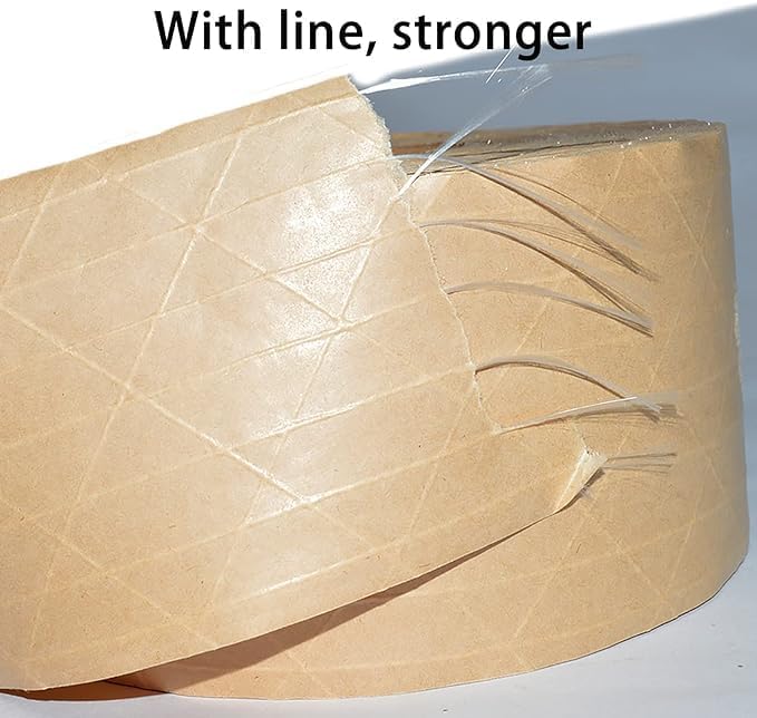 QILIMA Desktop Pink Water Activated Tape Dispenser with Reinforced Kraft Paper Gum Tape 1.88In x 55 Yards for Shipping, Carton and Box Sealing - Image 3